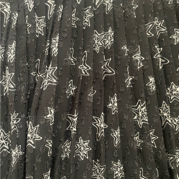 Kate Young for Target Shimmery Star Print Black Dress size small - Picture 13 of 16